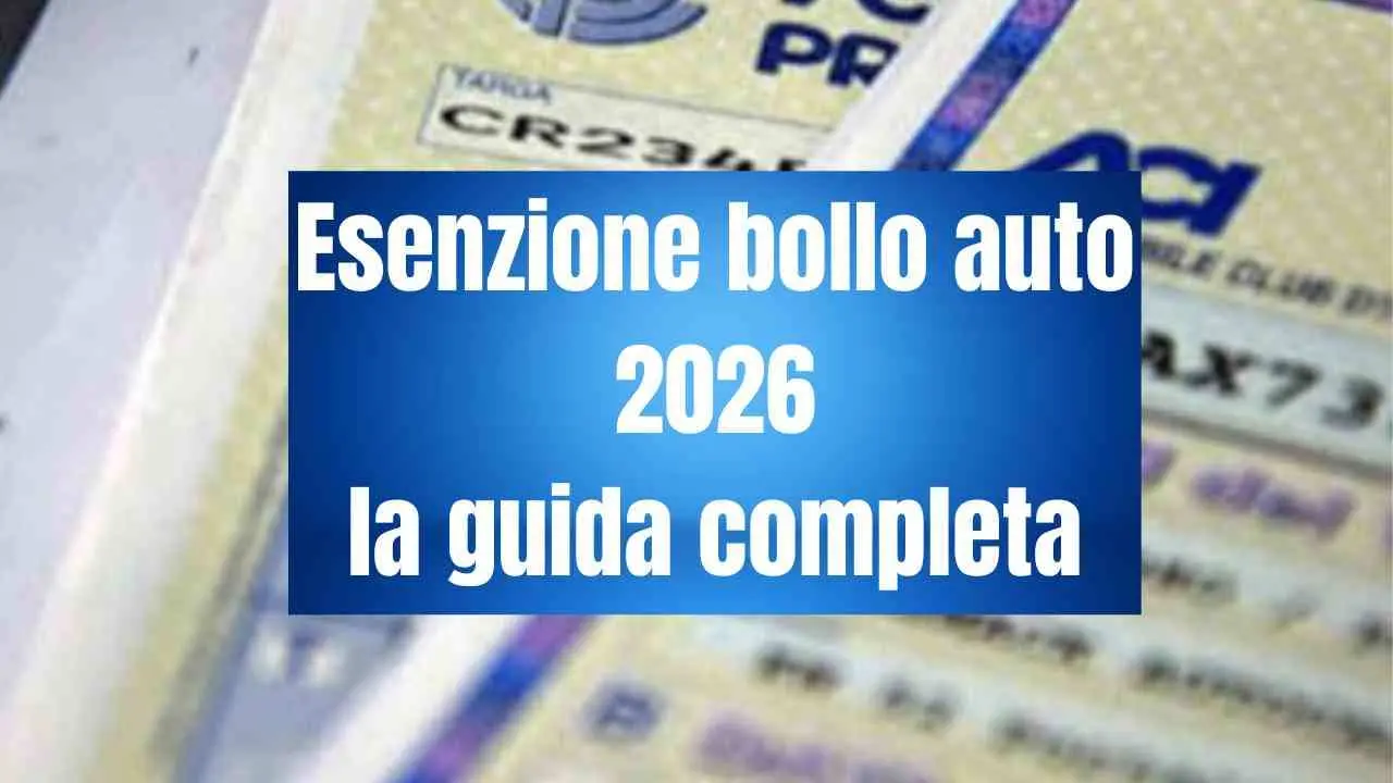 Esenzione bollo auto 2026: tutte le novità e implicazioni