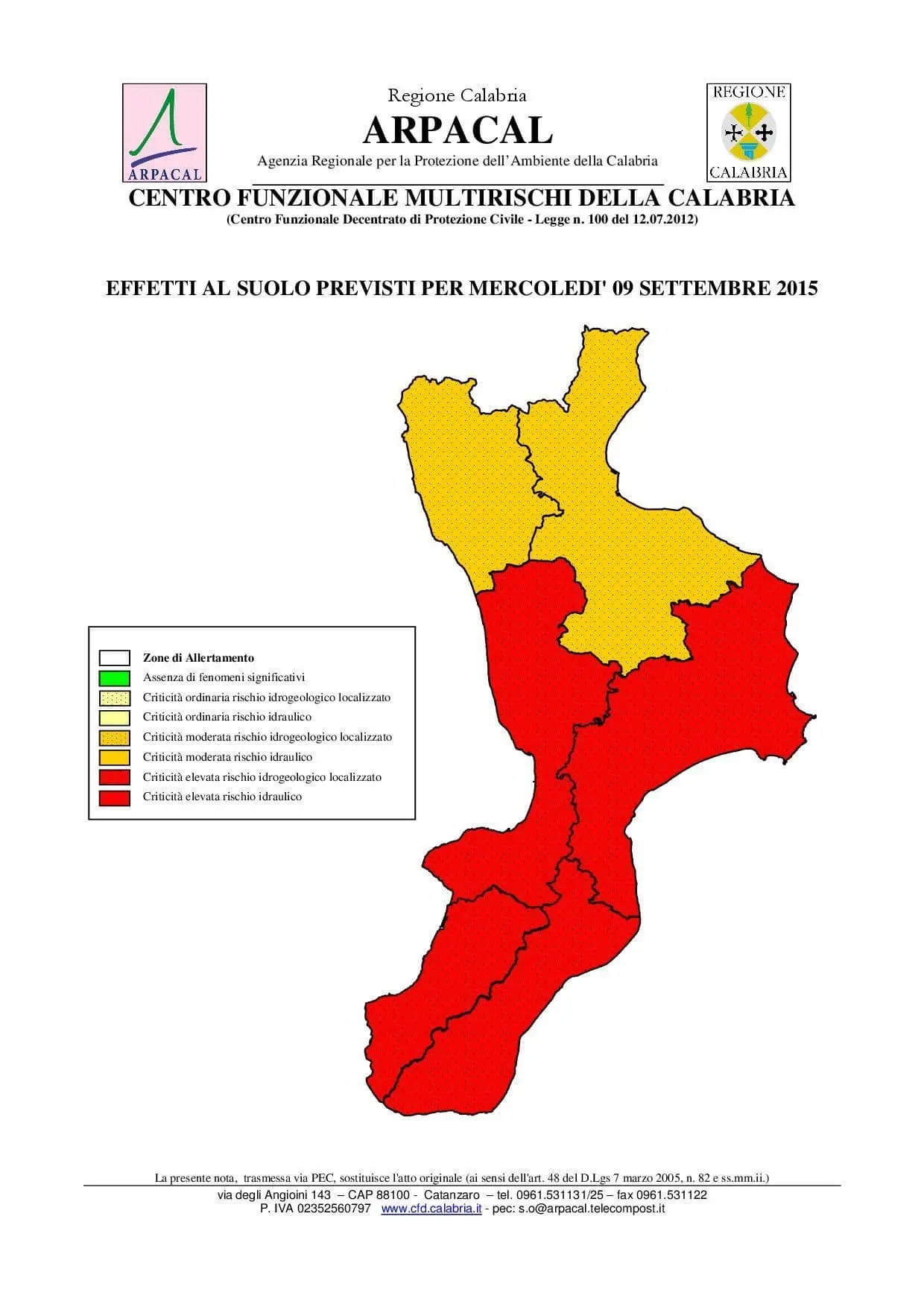 Tutte le ultime news su Allerta Meteo Calabria image 1
