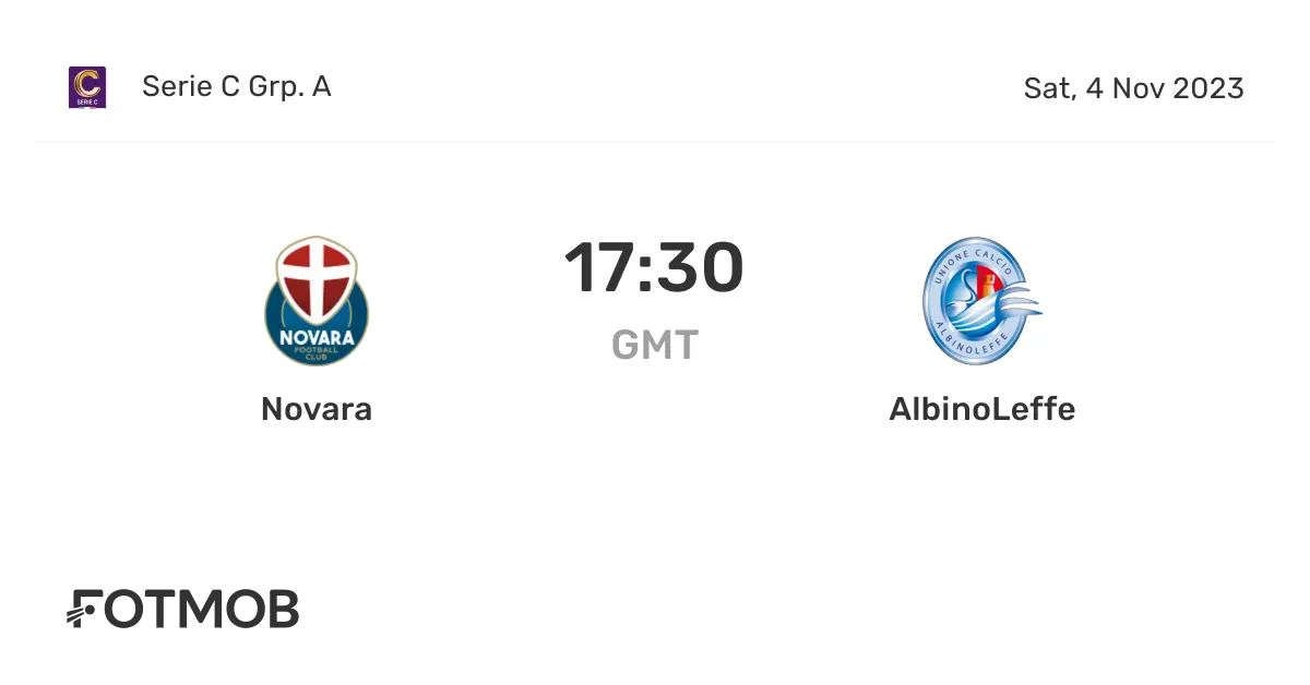 Novara e Albinoleffe si sfidano: un match atteso dai tifosi