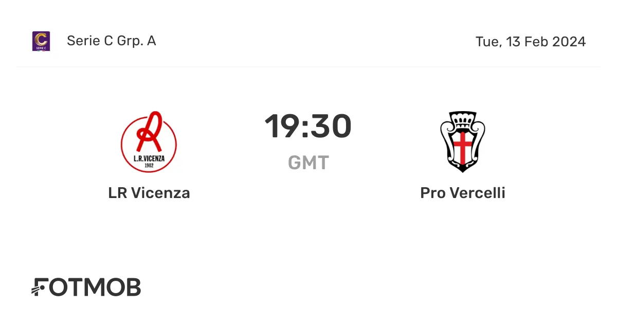 Pro Vercelli vs LR Vicenza: Riepilogo della Partita