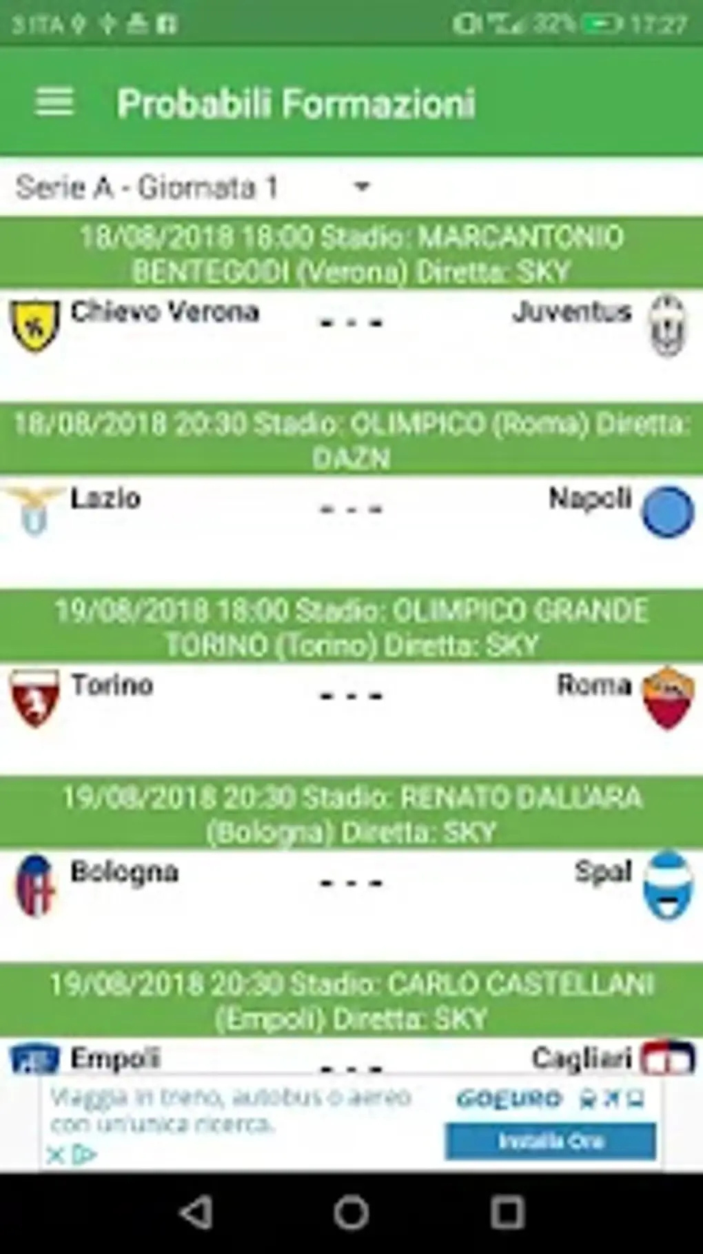Le Probabili Formazioni della Serie A: Cosa Aspettarsi Questa Settimana