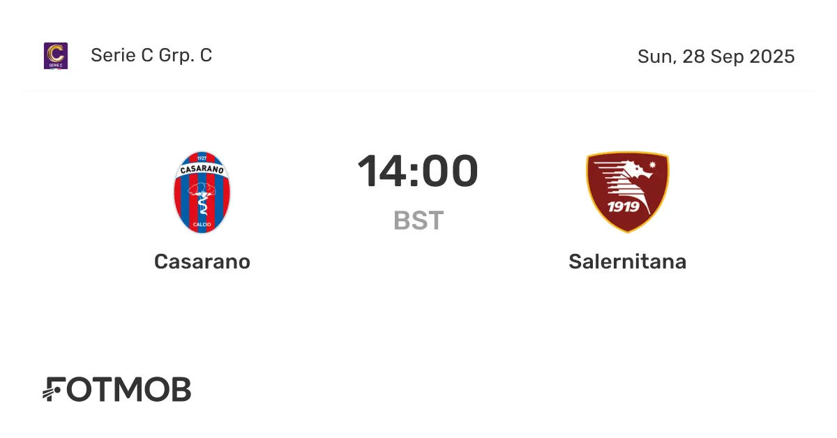 Salernitana vs Casarano: La Partita di Calcio del Momento