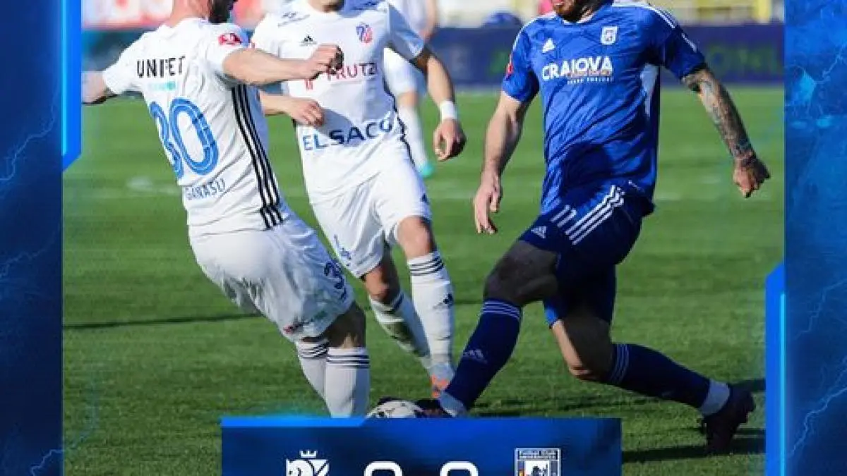U Craiova vs Botoșani: uno scontro decisivo nella Liga 1