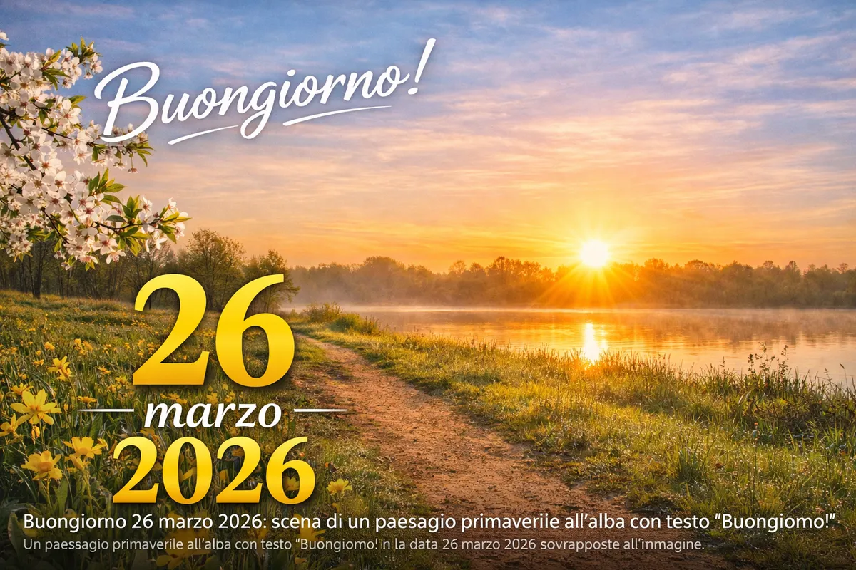buongiorno giovedi 26 marzo — IT news
