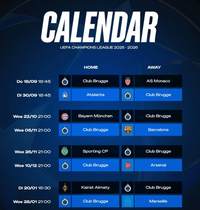 Calendario della Champions League guida chiara ai turni, agli incroci e al percorso image 1