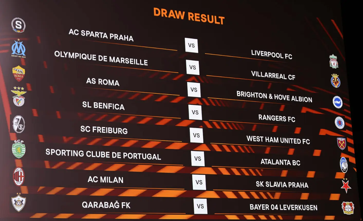 Europa League: calendario, classifica e tabellone  