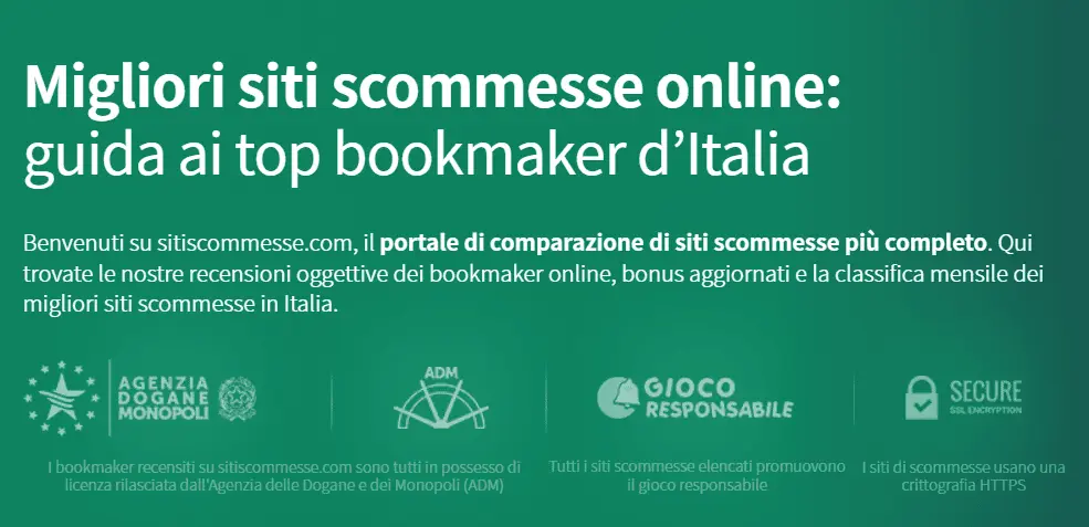 Siti scommesse in Italia: licenza, quote, bonus e pagamenti