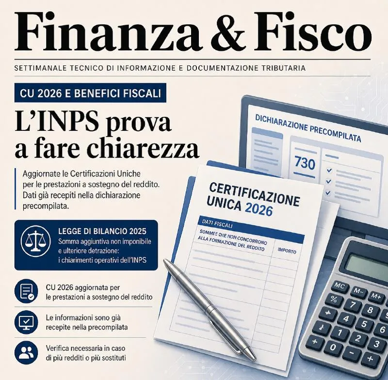 Inps certificazione unica