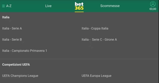 App bet365 in Italia download, Android, mobile e funzioni image 1